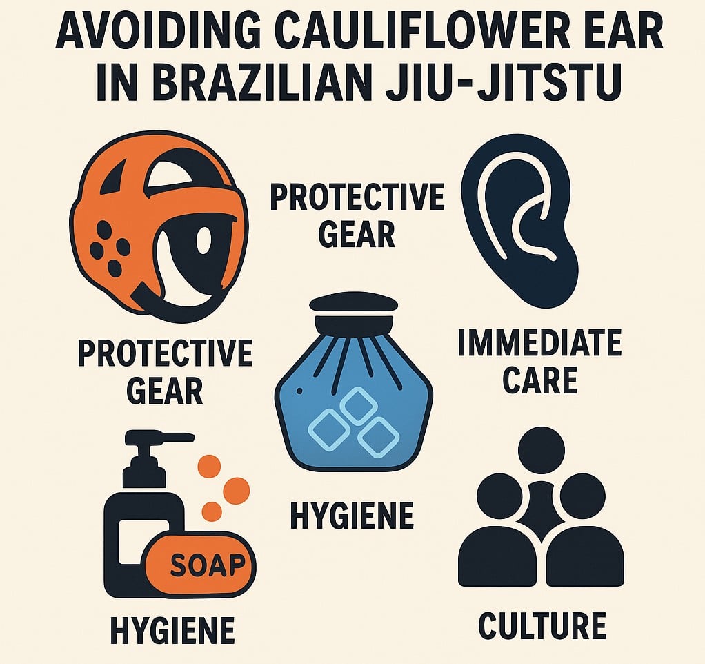 How to avoid cauliflower ear in brazilian jiu jitsu