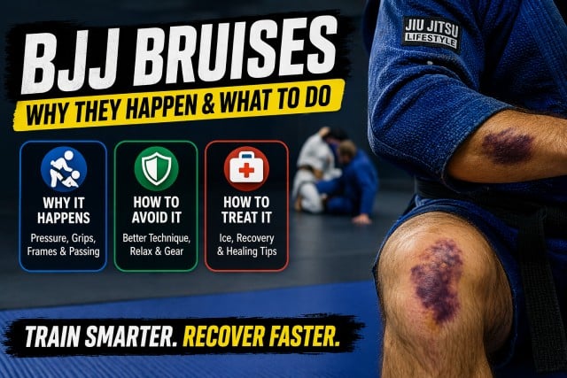 Treat, avoid and why you get bruises in BJJ Learn all about burises in BJJ